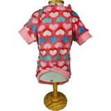 Roupa Para Cães Agasalho Estampa Coração Casaco Plush Kz Pp