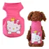 Roupa Para Pet Pequeno Porte Regata Hello Kitty Rosa N.04