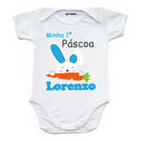 Roupa Pascoa Bebe Bodie De Pascoa Body Menino Personalizado