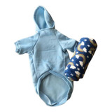 Roupa Pet Cães Moletom Capuz E Brinde Manta Cobertor Tam Xxg