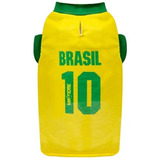Roupa Pet Camisa Camiseta Brasil Copa