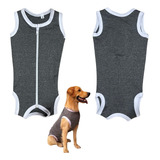 Roupa Pet Pós Cirúrgica Macacão Zíper Castração Macho Fêmea