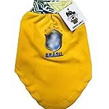 Roupa Pet Seleção Brasileira Dry Fit Macho E Unissex 6 Amarelo 