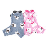 Roupa Pijama Macacão Fleece Pet Macio Cachorro Grande