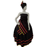 Roupa Pomba Gira Vermelha Preta Umbanda Candomblé Envio Já