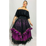Roupa Pombagira Farrapo Mulambo Roxa Preta