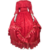 Roupa Pombagira Vermelha Renda Umbanda