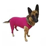Roupa Protetora Pet Pós Cirúrgica Para Cachorro Membros Posteriores Pernas Traseira -Rosa- 7-