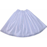 Roupa Ração Saia Branca Rodada 4m Roda Umbanda Candomblé