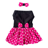 Roupa Roupinha P Cachorro Gato Vestido Pet Fantasia Minnie