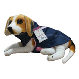 Roupa Roupinha Pet Cachorro Colete Jeans C Pelúcia Tam 04