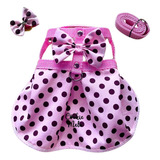 Roupa Roupinha Pet Cachorro Gato Vestido Com Lacinho P M G