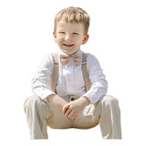 Roupa Social Infantil Masculina Pajem Batizado Tecido Luxo