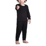 Roupa Térmica Criança Camisa calça Pelucia meia Térmica luva
