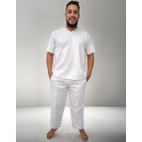 Roupa Umbanda Candomblé Masculino Oxford Ração Bata Calça