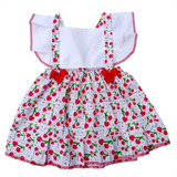 Roupa Vestido De Menina Bebê Rn Infantil De 0 A 8 Meses