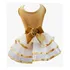 Roupa Vestido Dourado Body E Saia Festa Luxo Cão E Gato