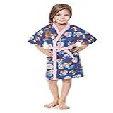 Roupão Aveludado Infantil Quimono Estampado Frozen PP Com 1 Peça
