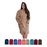 Roupão Banho Adulto Unissex Microfibra Antialérgico Inverno