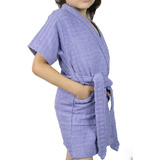 Roupão De Banho Briza Infantil Manga Curta Tamanho 12