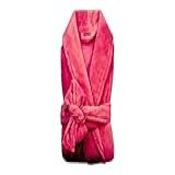 Roupão De Banho Microfibra Soft Camesa Tam M Cor Rosa Escuro