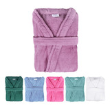Roupão De Microfibra Feminino Masculino Adulto Inverno Bolso