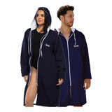 Roupão De Natação Best Fit Adulto Azul Marinho