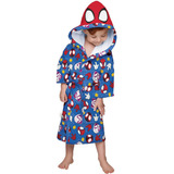 Roupao Infantil Aveludado Spider