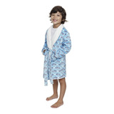 Roupão Infantil Bebe Banho Com Capuz Menina Menino