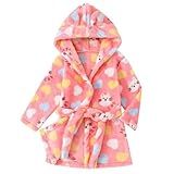 Roupão Infantil Com Capuz De Lã De Algodão Toalha De Banho De Flanela Macia Animal Roupão Macio Felpudo Pijama Artoon 01 Vermelho Melancia 1 2T
