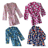Roupão Infantil Menino menina Estampas Microfibra Camesa