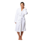 Roupão Pelúcia Microfibra Premium 220g m Branco Camesa