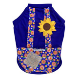 Roupas Cães Cachorro Malha Macho Festa Junina Azul