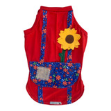 Roupas Cães cachorro malha Macho Festa Junina Vermelha 3