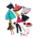 Roupas Da Barbie Festa 10 Looks De Tecidos 4 Sapatinhos