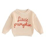 Roupas De Halloween Para Bebês Meninas Meninos Suéter De Tricô Boo Abóbora Manga Longa Moletom Moletom Outono Inverno Roupas Letra Halloween Bege 0 3 Meses