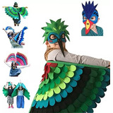 Roupas De Pássaros Para Crianças Com Capa De Asas Coloridas