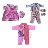 Roupas Para Bebê Reborn Kit Com 3