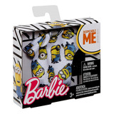 Roupinha Casual Moderna Roupa Acessório Feminino Para Boneca Barbie Fashionista Blusa Blusinha Branca Licenciada Com Estampa Minions Meu Malvado Favorito Mattel Brinquedos