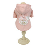 Roupinha De Cachorro Moletom Raglan Com Capuz Pata Chic