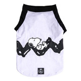 Roupinha Para Cães Snoopy Rest Branco E Preta Zooz Pets G
