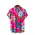 Rt Camisa Havaiana Unissex Floral Tropical V8, Camisa Praia