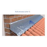 Rufo De Encosto Galvanizado Para Telhado Com 15cm Kit Com 8m