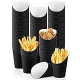 Ruisita 120 Peças De Copos Para Batatas Fritas 396 G Descartáveis Suprimentos De Panificação Papel Waffle Caixas De Pipoca Sanduíche Suporte De Sorvete Para Casamento Festa De Aniversário 