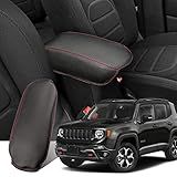 Ruiya Capa De Apoio De Braço Para Jeep Renegade Center Console Cover 2015 2024 Jeep Renegade BU Accessories Protetor De Apoio De Braço Automático Compatível Com Jeep Renegade 2015 2020 2021 2022 2023