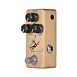 RuleaxAsi Golden Horse Guitarra Overdrive Efeito Pedal Shell Full Metal True Bypass