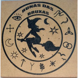 Runas Das Bruxas Em Pedra Jadeita cx Madeira bolsa manual