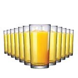 Ruvolo Copo De Vidro Jogo De Copo Long Drink Para Água Suco E Multiuso 255ml 12 Peças
