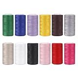 Ryalan Conjunto De 12 Cores De Linhas De Costura De Poliéster Multiuso Linha De Bobina Pré Enrolada De Plástico Para Bordado E Máquina De Costura Linha De Bordado Faça Você Mesmo Linha De Costura