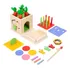 S Montessori Box Brinquedos Objeto Caixa De Permanência